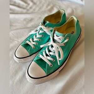 Seagreen Converse All Stars Lowtops